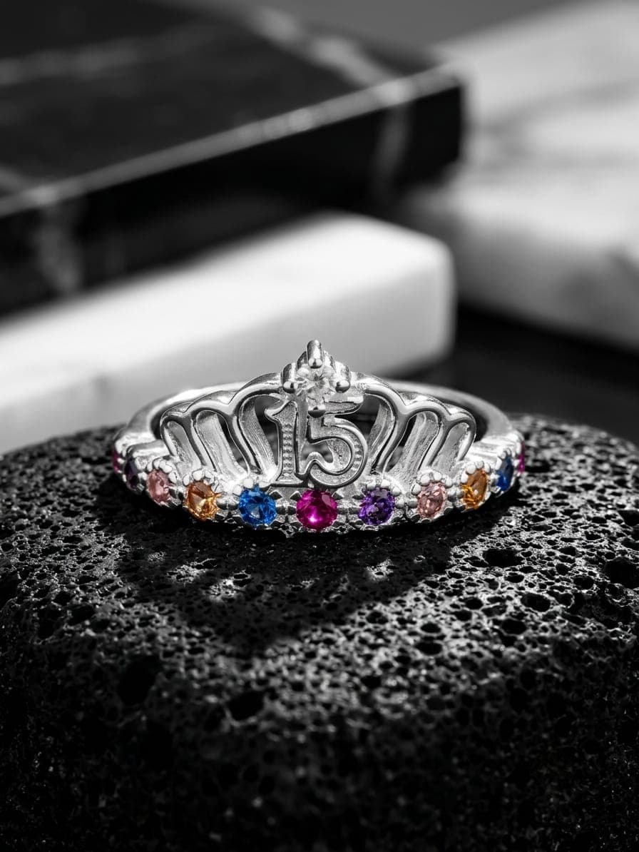 Anillo Quinceañera joyería artesanal Yupana Sangolquí Ecuador