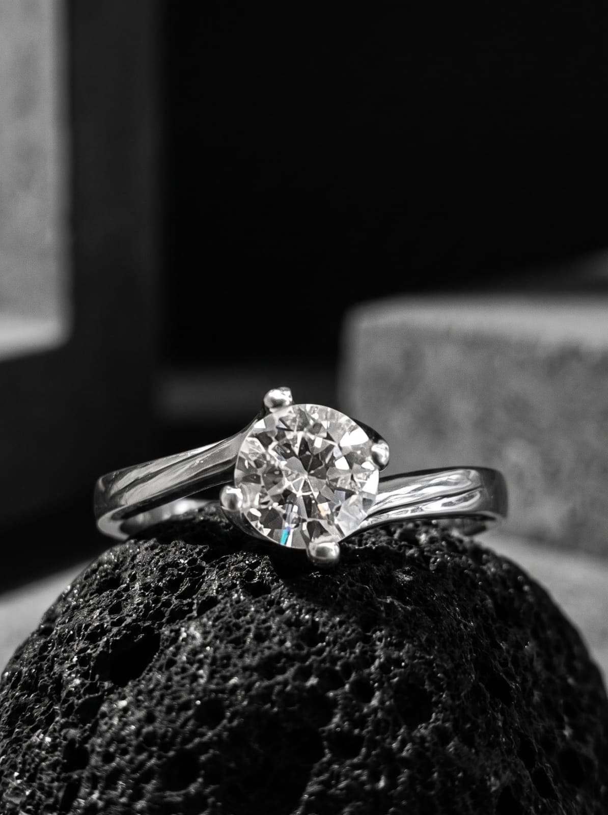 Solitario de plata joyería artesanal Yupana Sangolquí Ecuador