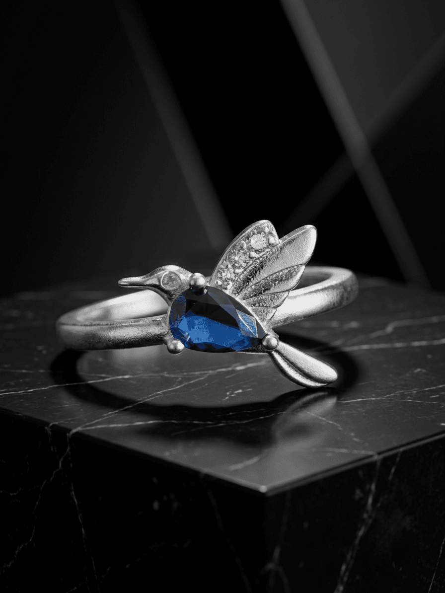 Anillo Colibrí joyería artesanal Yupana Sangolquí Ecuador