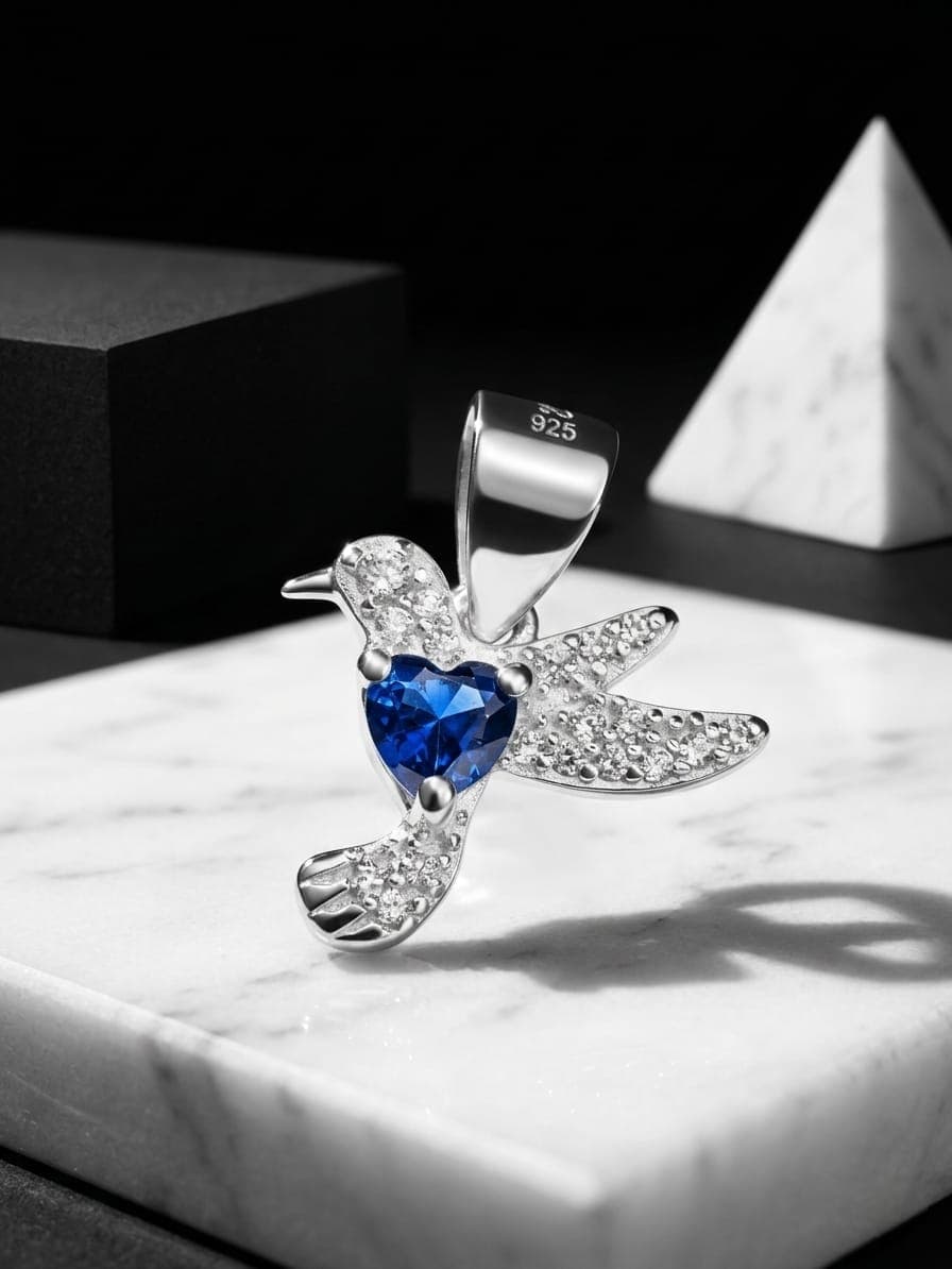 Colibrí Corazón Azul joyería artesanal Yupana Sangolquí Ecuador