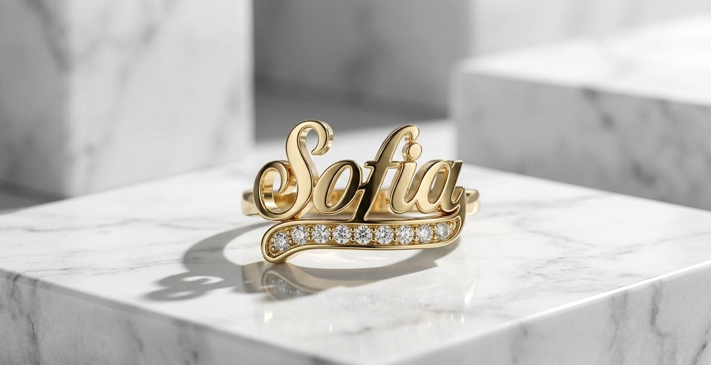 Anillo Nombre Personalizado joyería artesanal Yupana Sangolquí Ecuador
