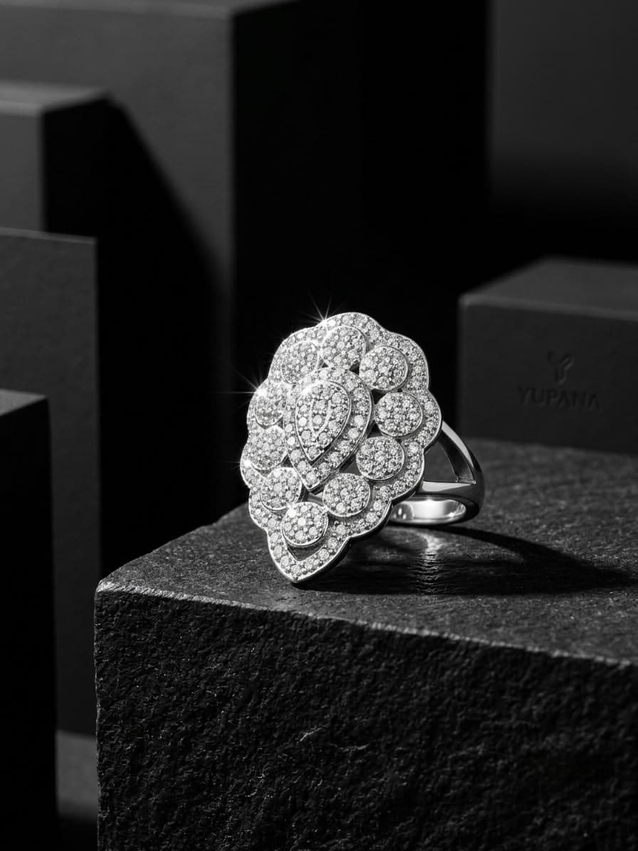 Anillo Grande Micro Circones joyería artesanal Yupana Sangolquí Ecuador