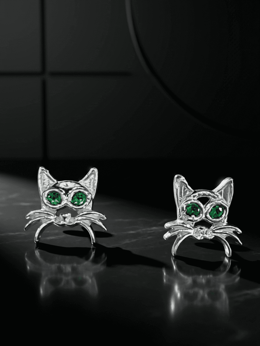 Ortopédicos Gatitos Ojos Verdes joyería artesanal Yupana Sangolquí Ecuador