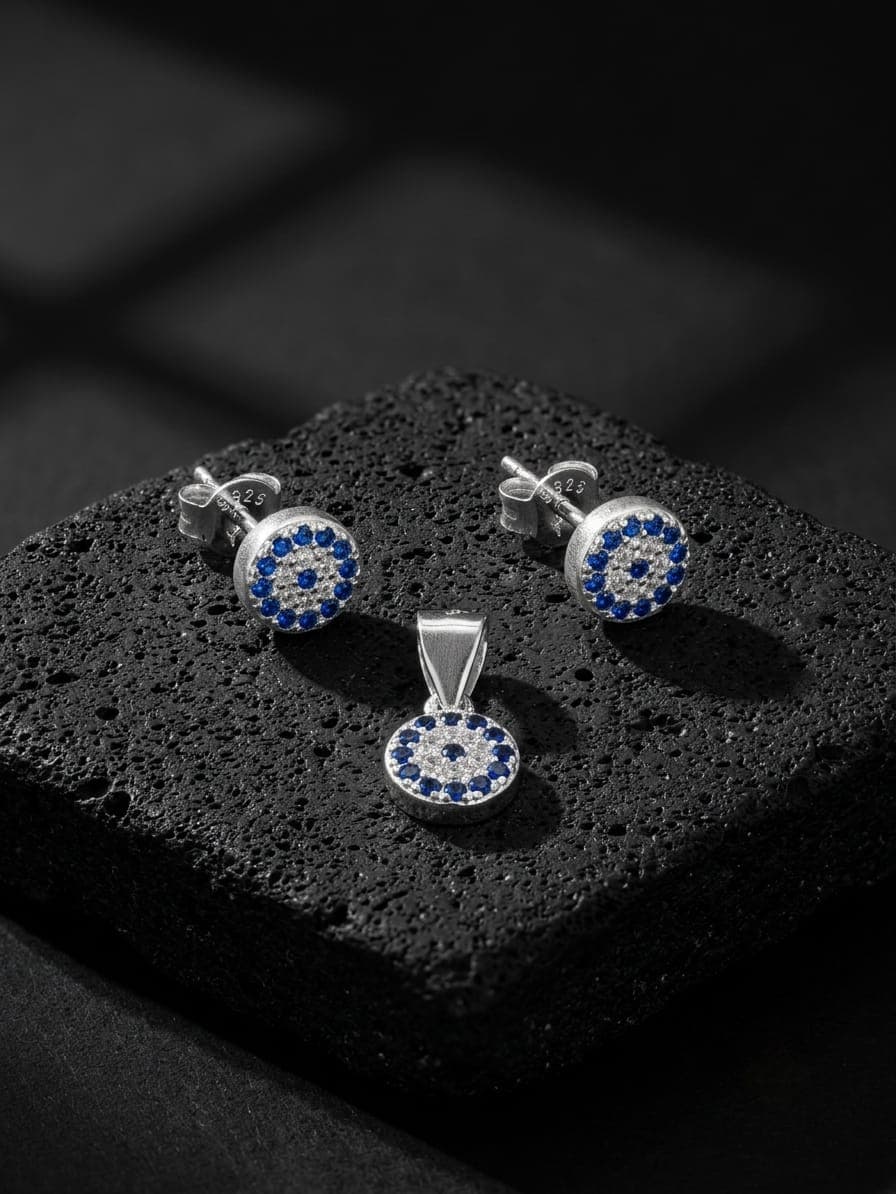 Ojo turco micro circones joyería artesanal Yupana Sangolquí Ecuador