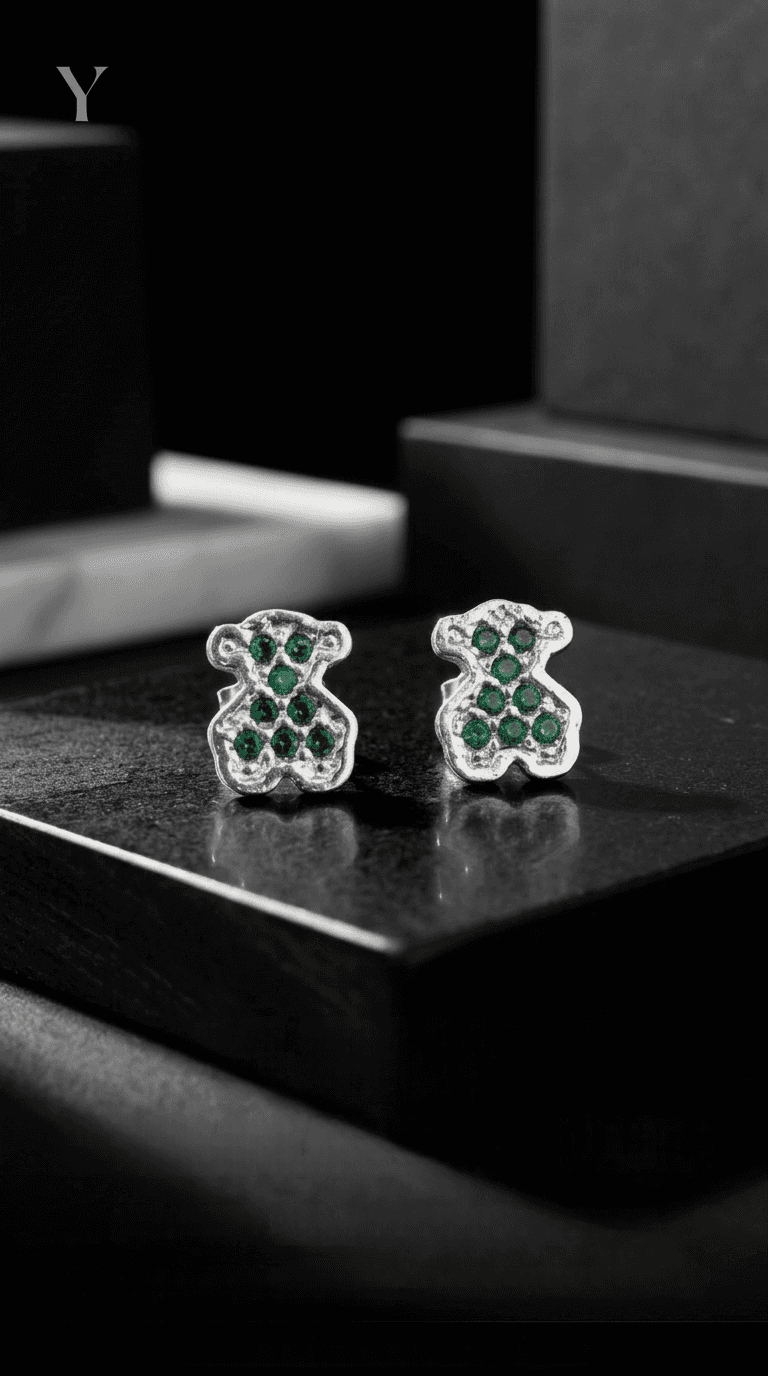 Aretes Ortopédicos Osito joyería artesanal Yupana Sangolquí Ecuador