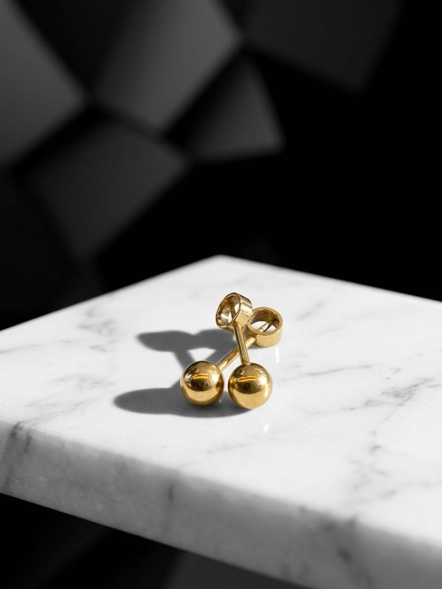 Aretes Esfera Minimalista