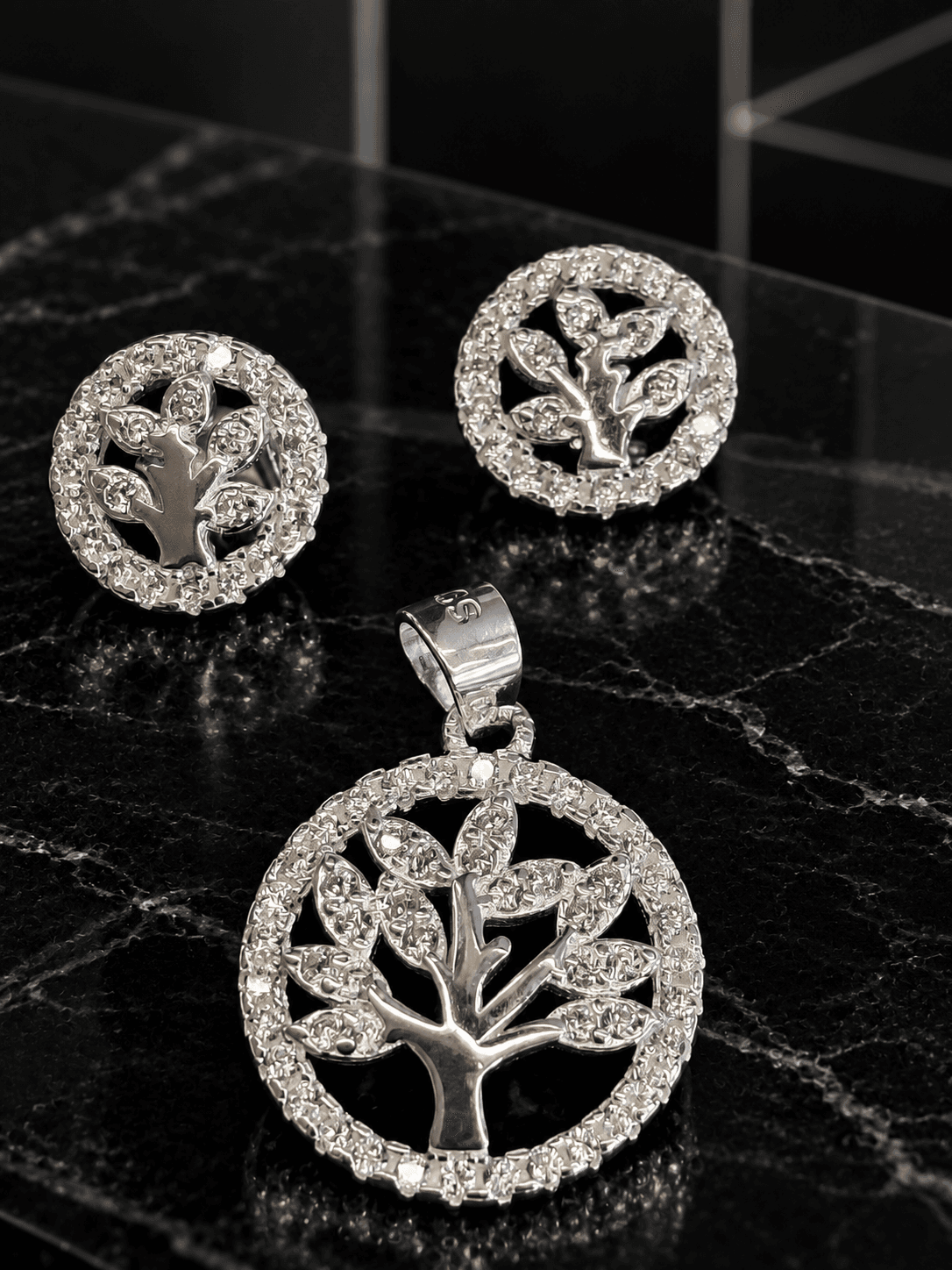 Árbol de la vida blanco joyería artesanal Yupana Sangolquí Ecuador