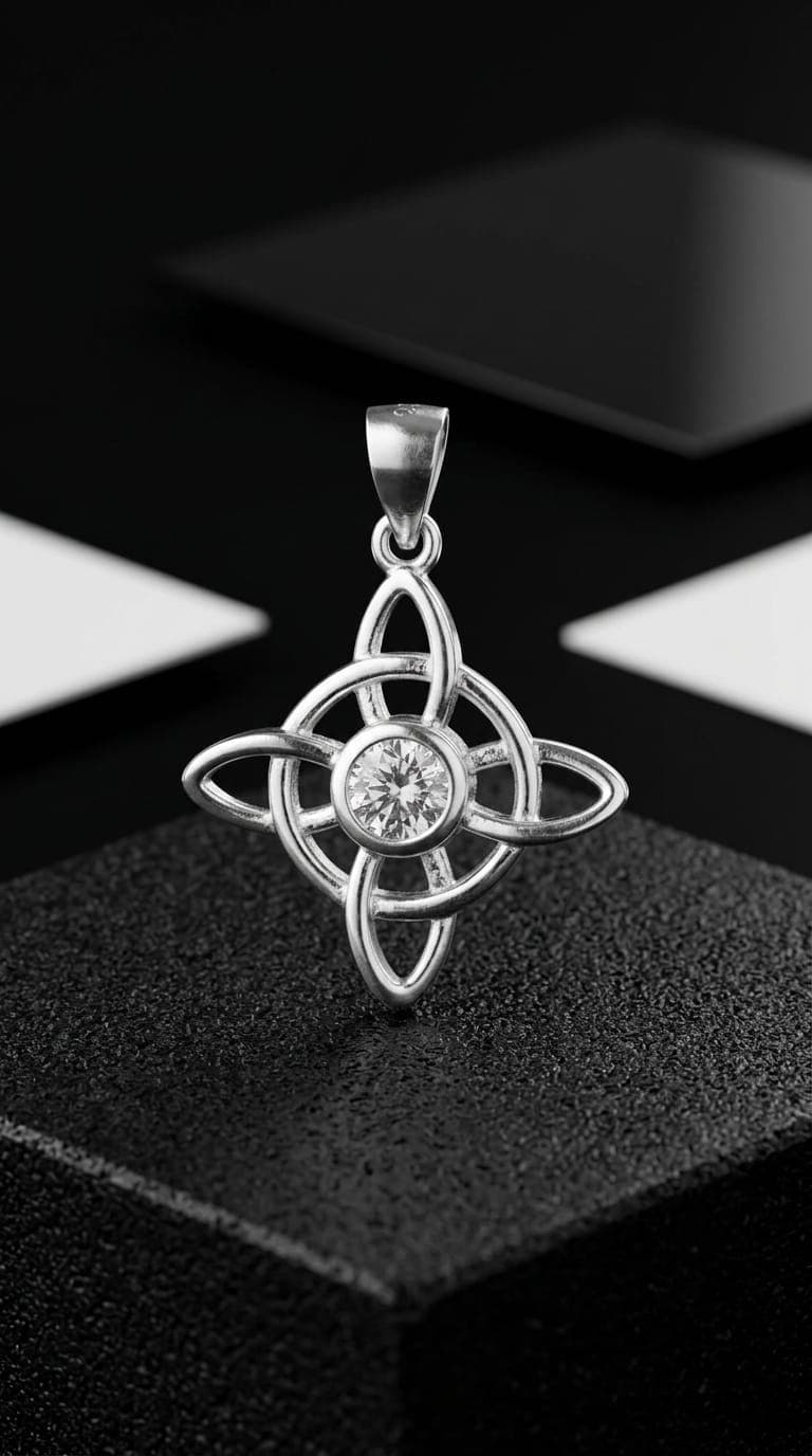 Nudo de Bruja - Dije joyería artesanal Yupana Sangolquí Ecuador
