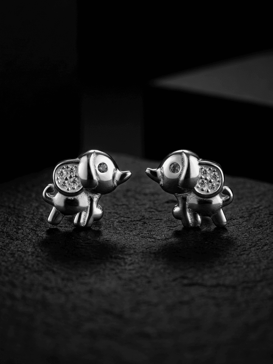 Aretes Elefante joyería artesanal Yupana Sangolquí Ecuador