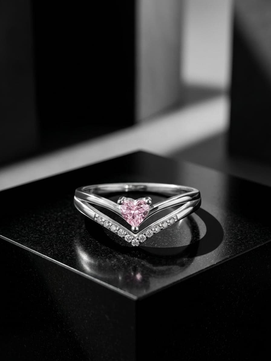 Tiara Corazón Rosado