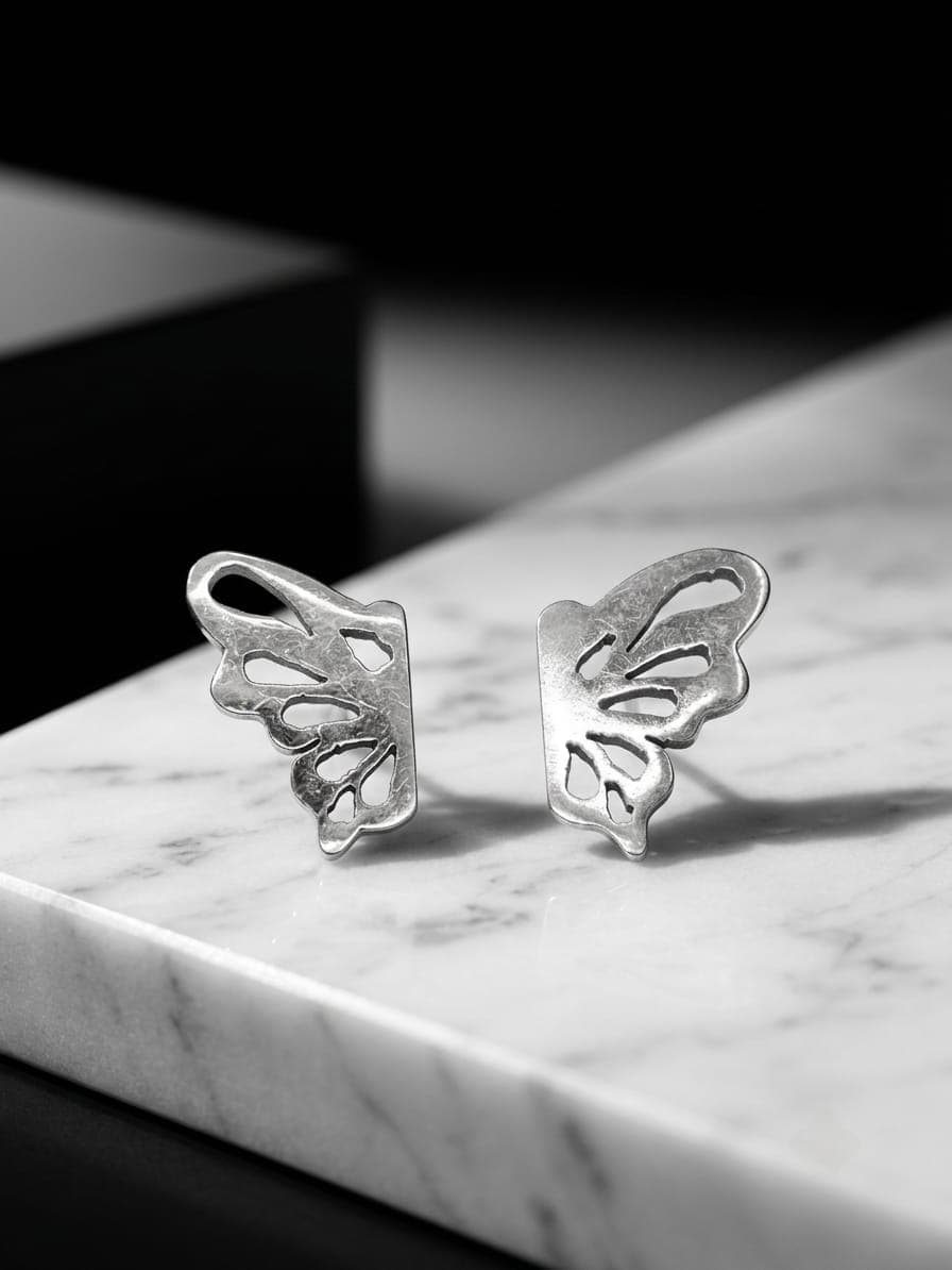 Aretes Mariposa joyería artesanal Yupana Sangolquí Ecuador