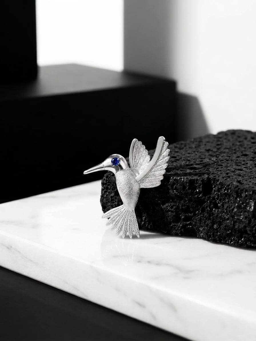 Colibrí de Vuelo joyería artesanal Yupana Sangolquí Ecuador
