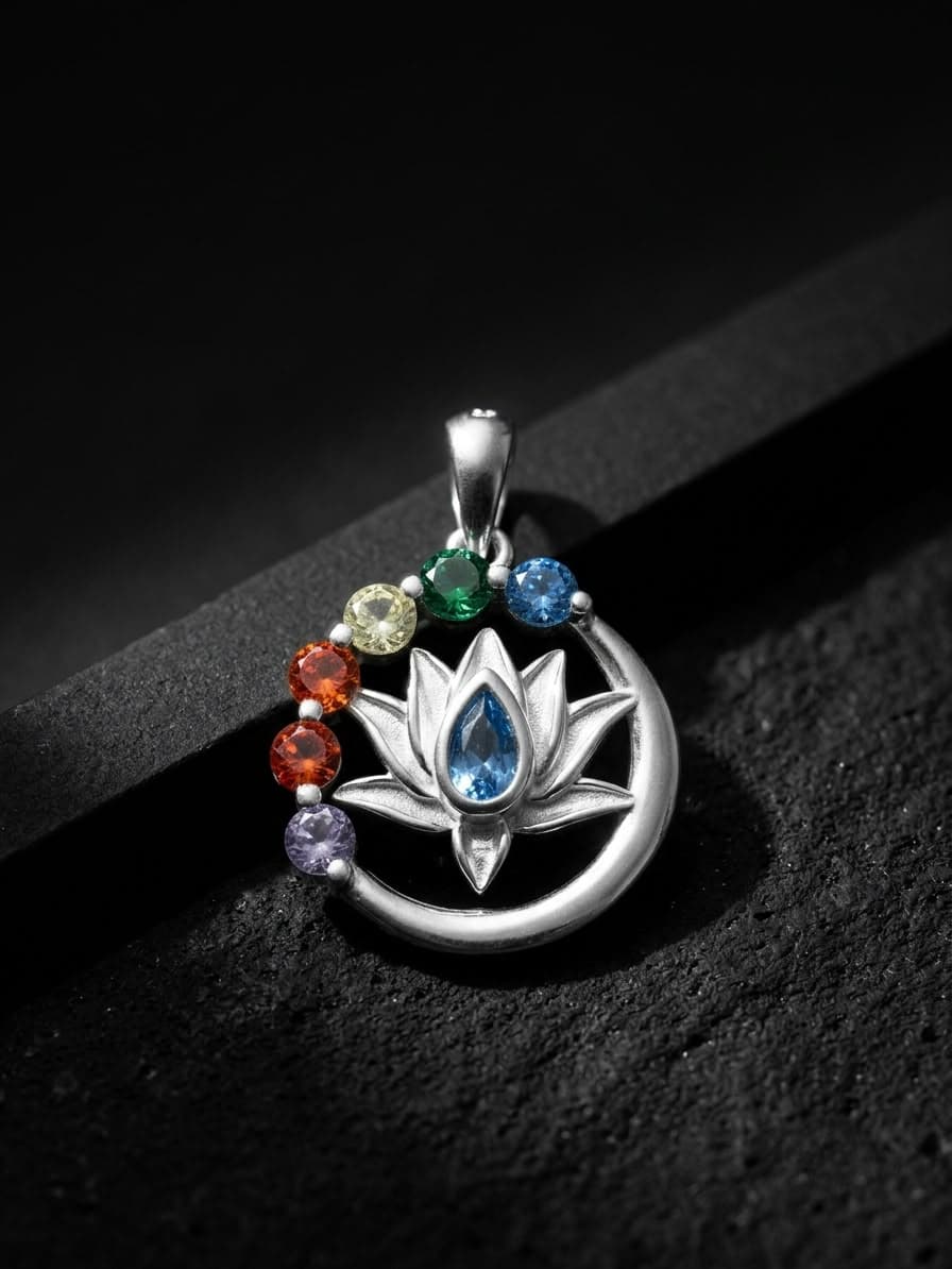 Dije de Flor de Loto Circones joyería artesanal Yupana Sangolquí Ecuador
